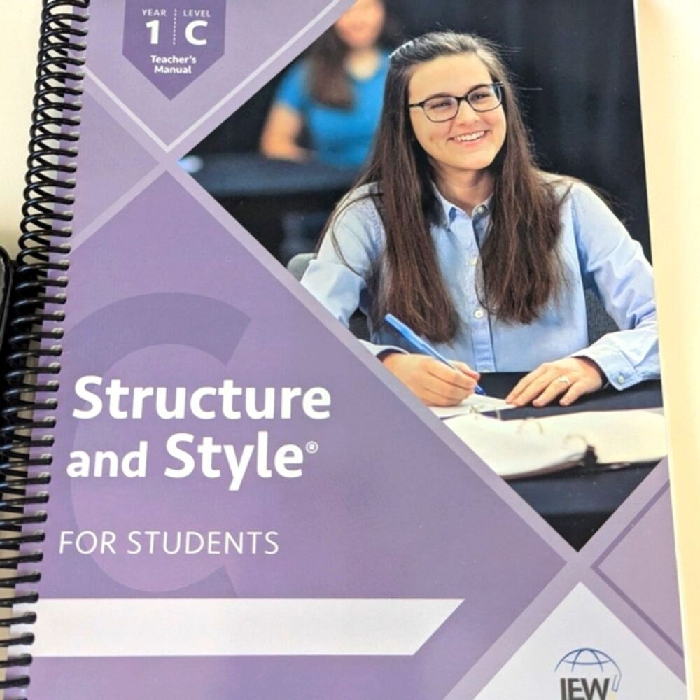 Book Set: IEW Year 1 Level C Writing Curriculum NWT***NO VIDEOS INCLUDED